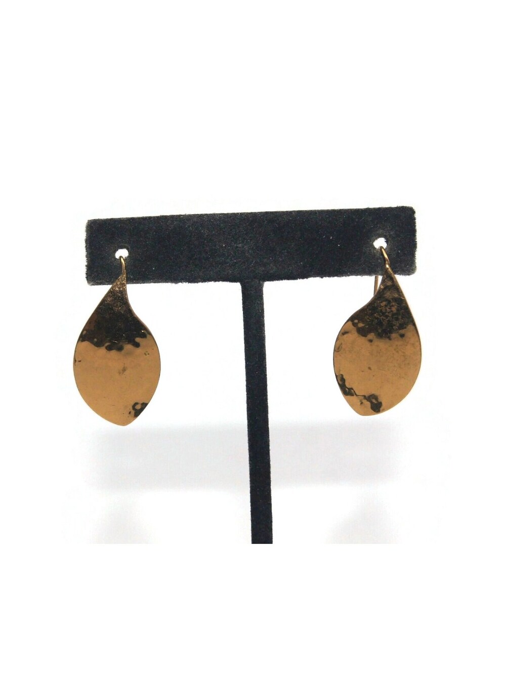Vintage Gold Tone Dangle Earrings with Hook Backs for Pierced Ears.